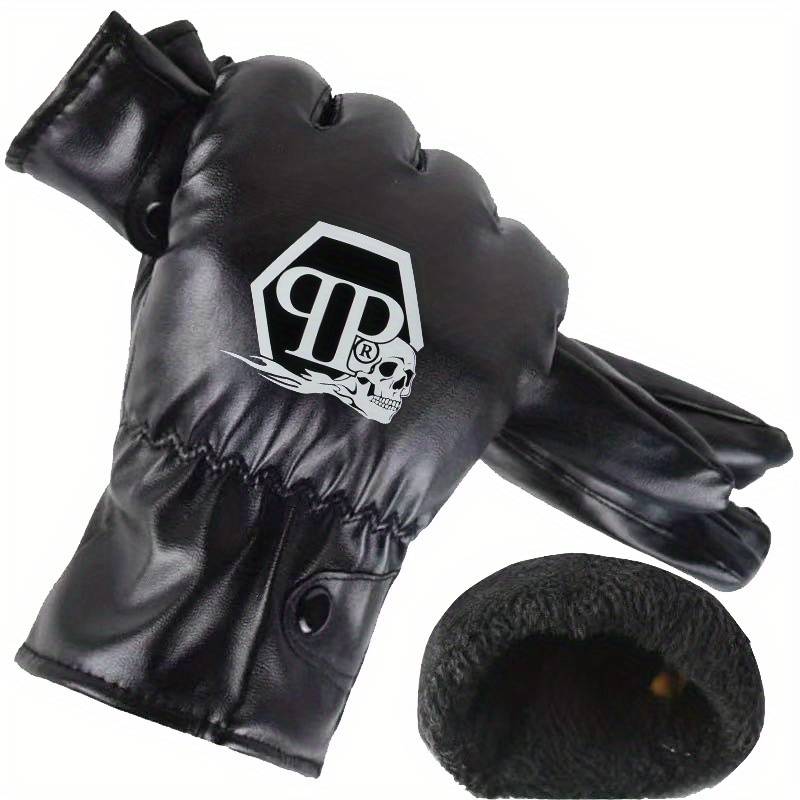 1 Pair Black Warm Gloves