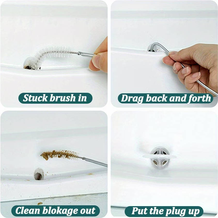 4pcs Refrigerator Drain Hole Cleaning Kit