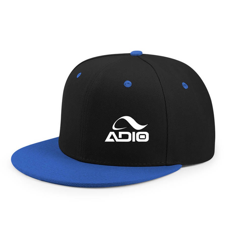 Adjustable Snapback Baseball Cap ADIO1 Urban Chic Sun-Protective Polyester Hat in Black Pur