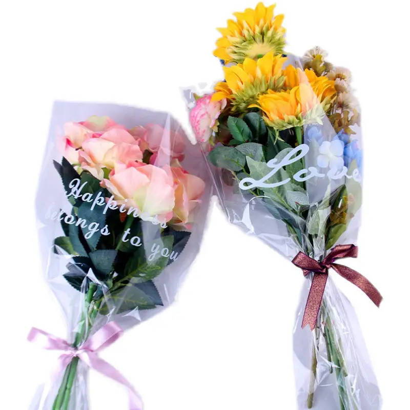 Each Pack Contains 20 Transparent Single-Flower Bags