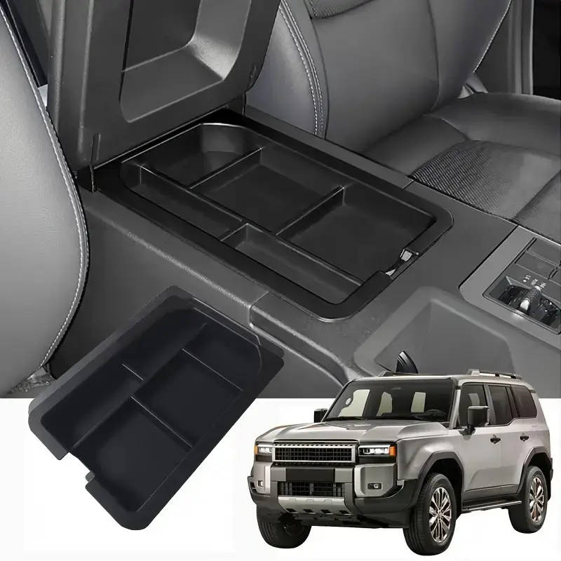 Armrest Box Secondary Storage Organizer For Toyota Land Cruiser Prado LC250