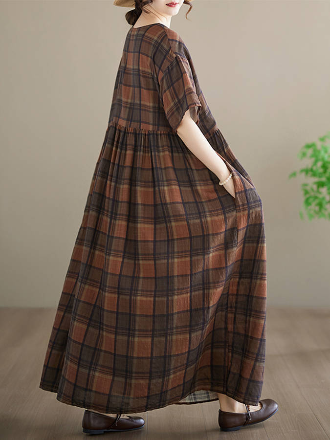 Women S Dress Color Coffee Brown Size Asian One Size