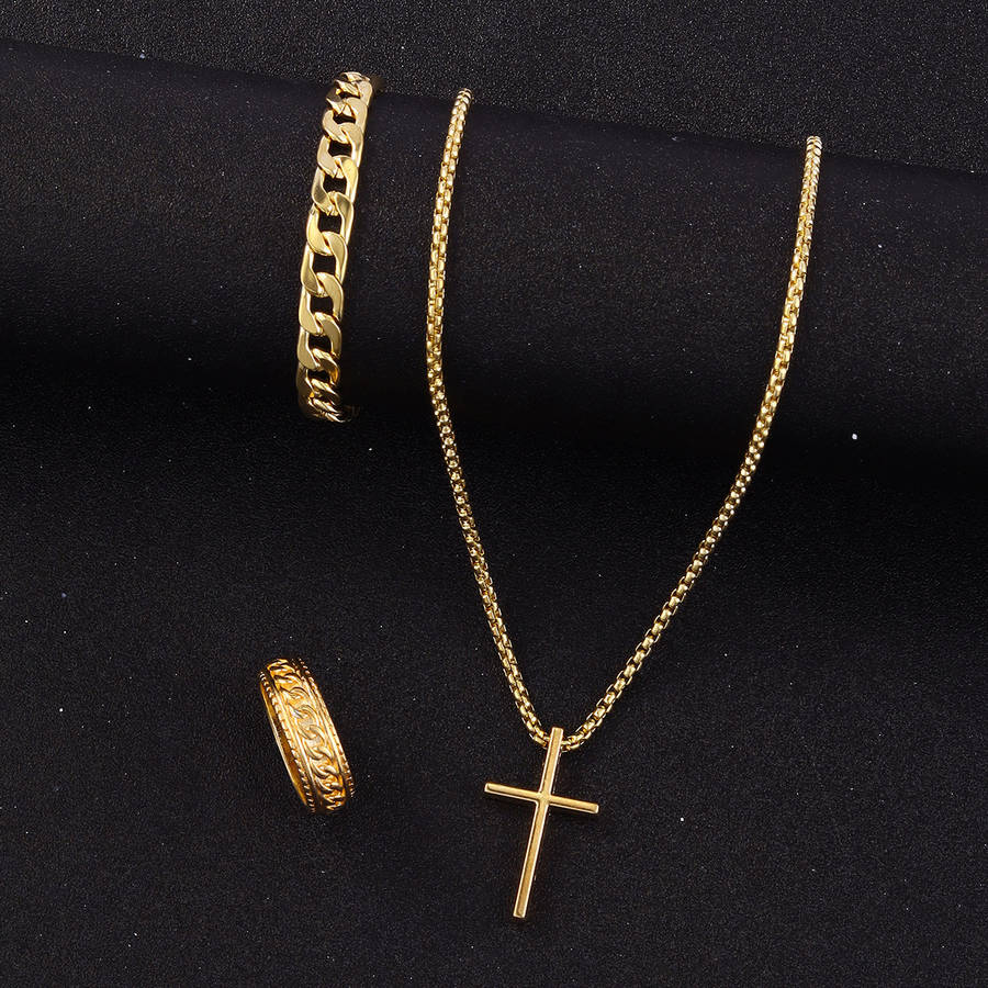 1 Piece Black Jesus Theme Pendant