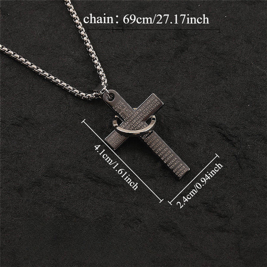 1 Piece Silvery Jesus Theme Pendant