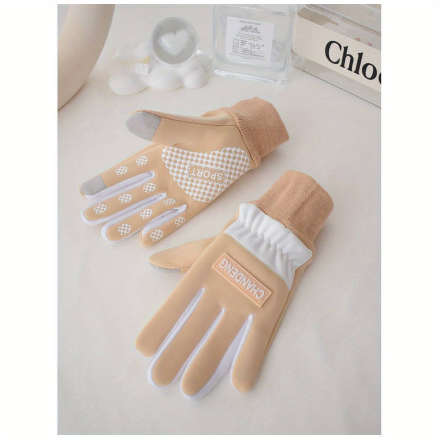 1 Pair Blue Recommended For 7 To 15 Years Old Warm Gloves