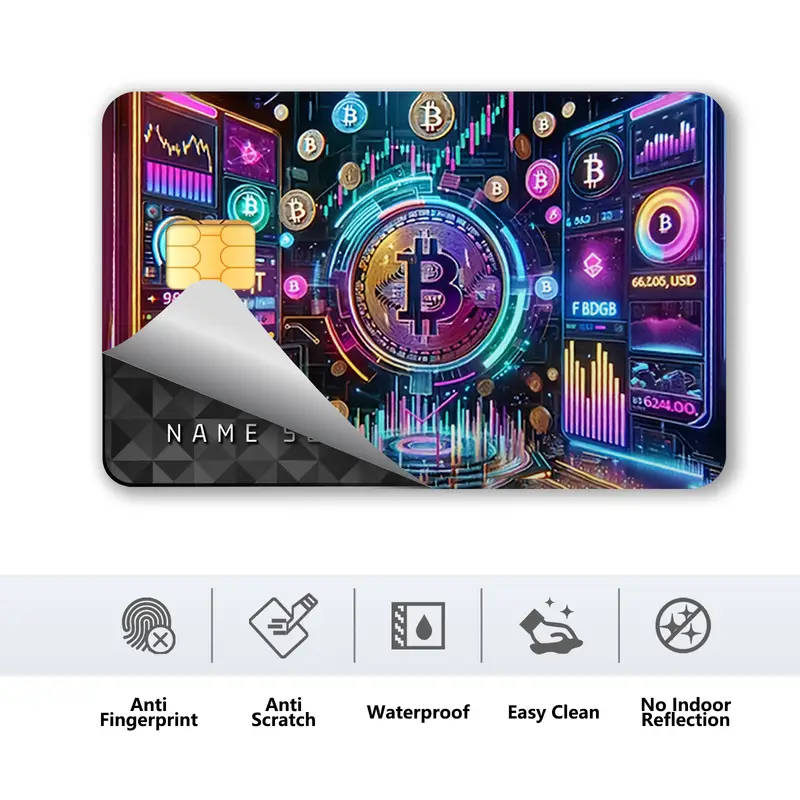 Two Shiny Credit Card Skins Made of Ultra-Thin Vinyl