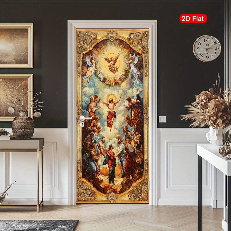 1pc 30.3x78.7 inches   77x200 cm   Jesus Christian Themed Stickers