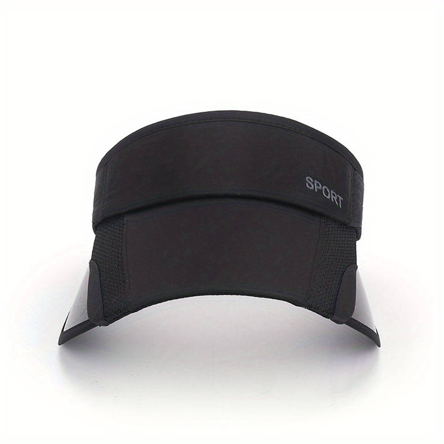 Adjustable Retractable Visor Hat with Large Brim Breathable Polyester Ideal