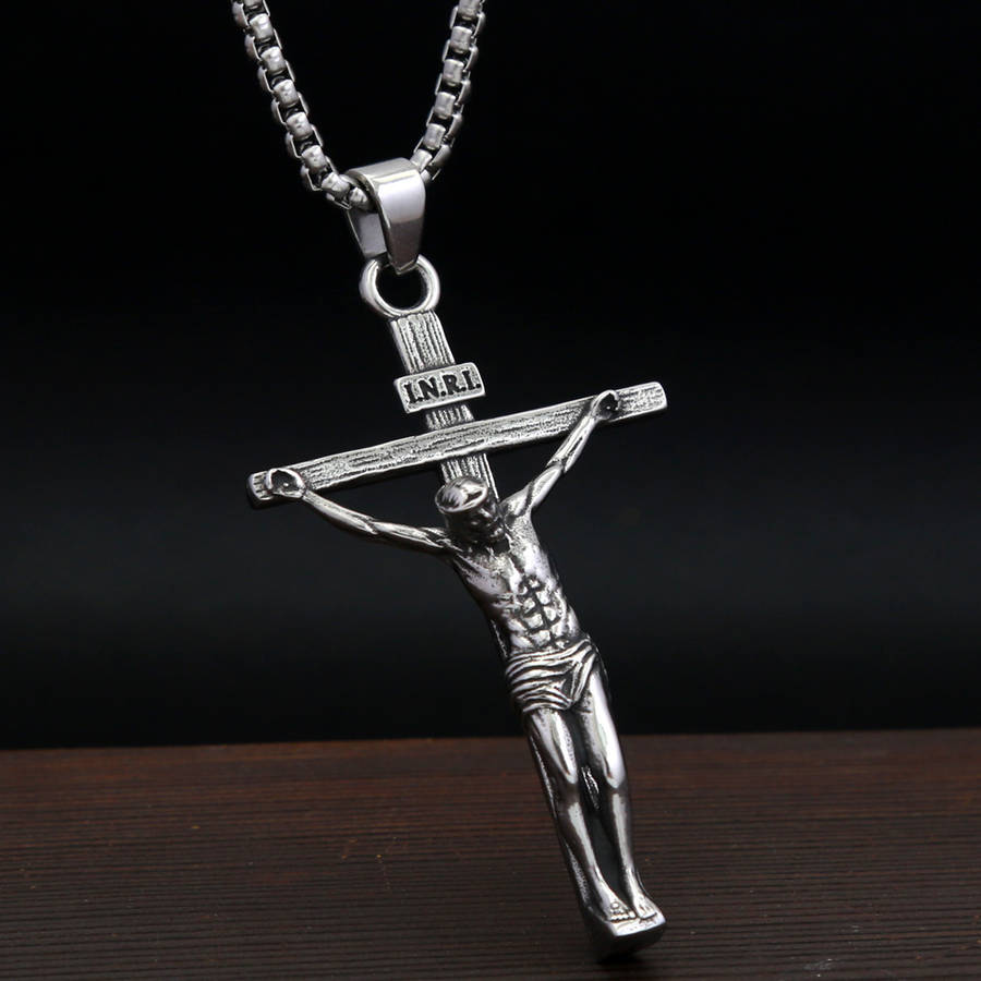 1 Piece Cross Necklace Jesus Theme Pendant