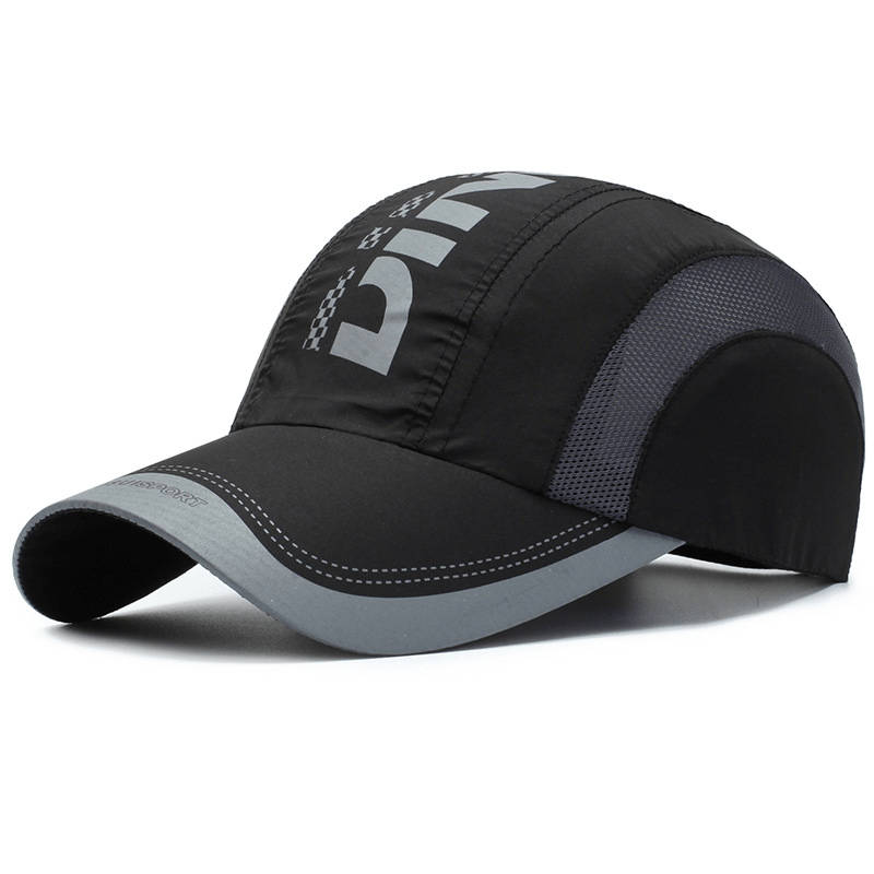 1pc Quick-Dry Summer Cap Stylish Mesh Back for Outdoor Sports Breathable Lightweight Adjustab