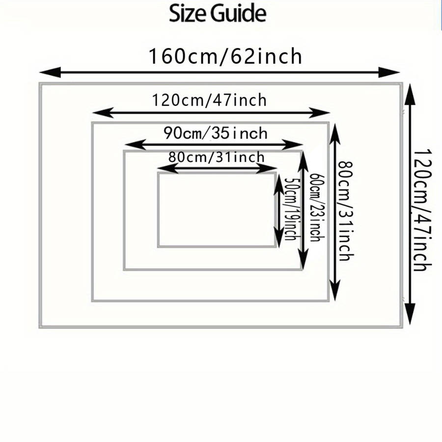 1Pc 60x90cm 23.6x35.4inch Floor Mat