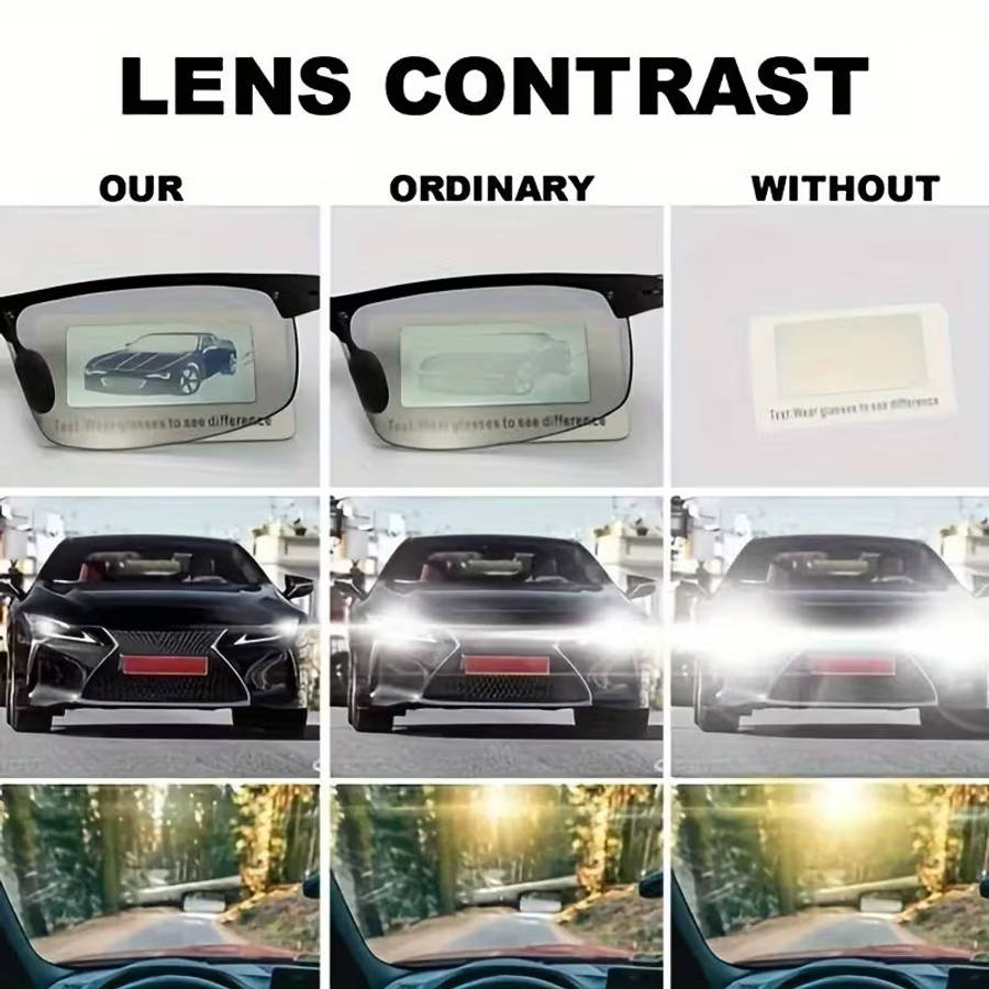 Suitable For Day And Night Fashion Glasses - Durable PC Frame And Lenses