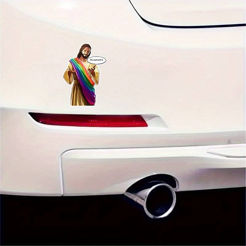 2 Pieces Jesus Christian Themed Stickers