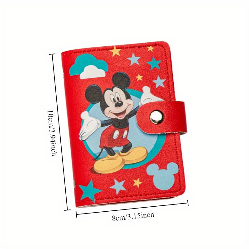1pc Mickey Card Holder ID Storage includes 20 card slots and 2 document slots suitable for st