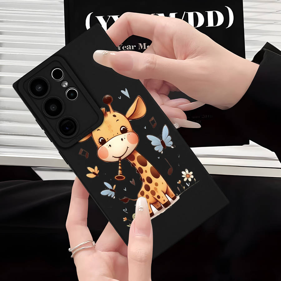1pc Black For Samsung Galaxy S24 Phone Cases