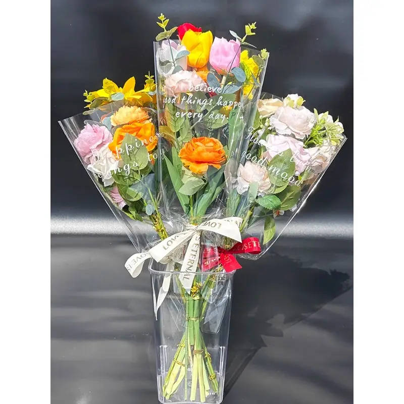 Each Pack Contains 20 Transparent Single-Flower Bags