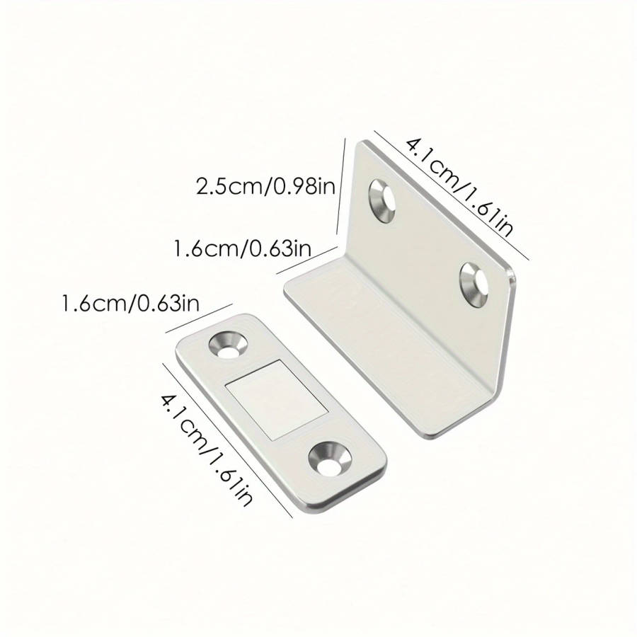 1Pc L Shaped Magnetic Suction Door Drawer Wardrobe Door Latch Door Closer