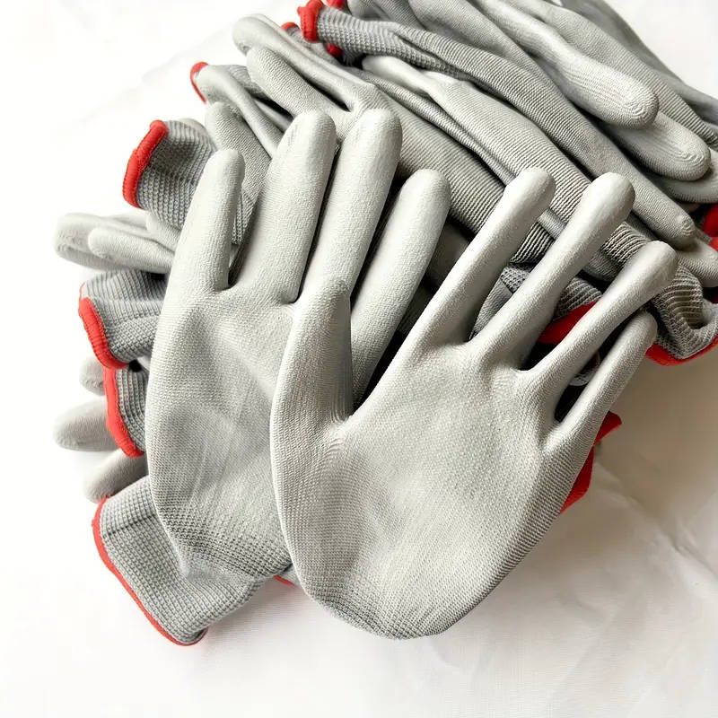 10pcs Outdoor Multifunctional Gray Gloves Size XXL Anti-slip and Wear-resistant Suitable for Gardeni