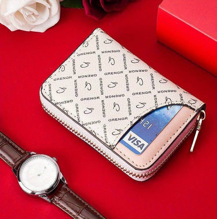 1pc Vintage-Inspired Slim RFID Blocking Wallet for Women 9 Card Slots Large Capacity Elegant Two