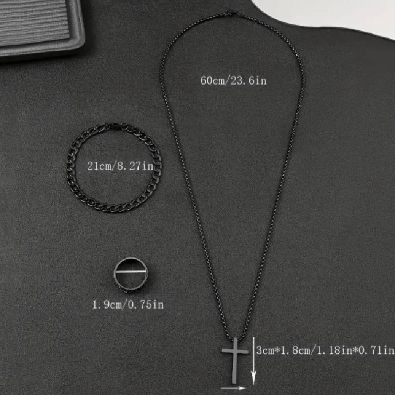1 Piece Black Jesus Theme Pendant