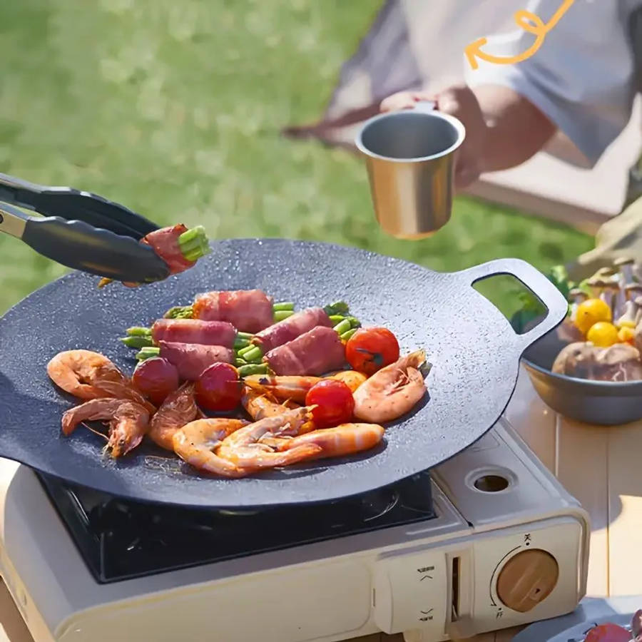 4-Piece Non-Stick Cast Iron Frying Pan Set