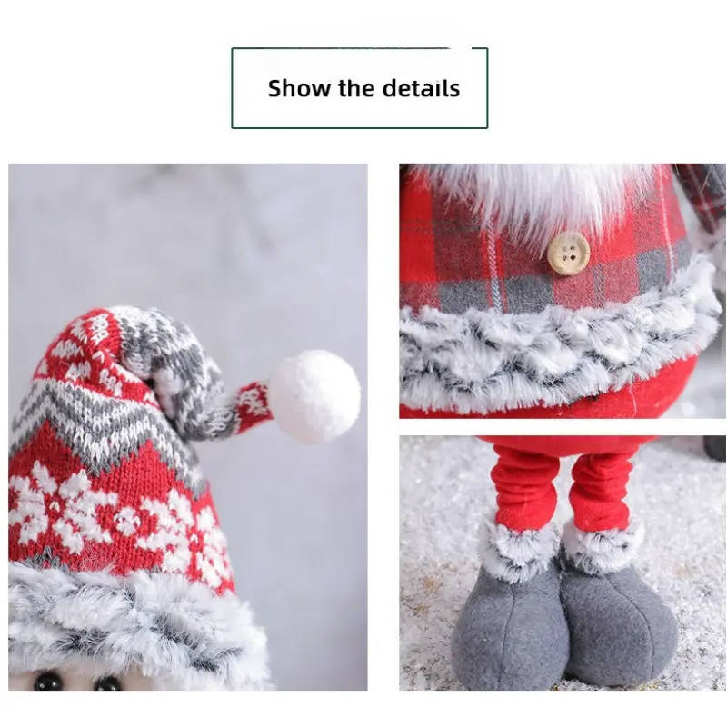 Christmas Standing Ornament With Retractable Legs 1pc