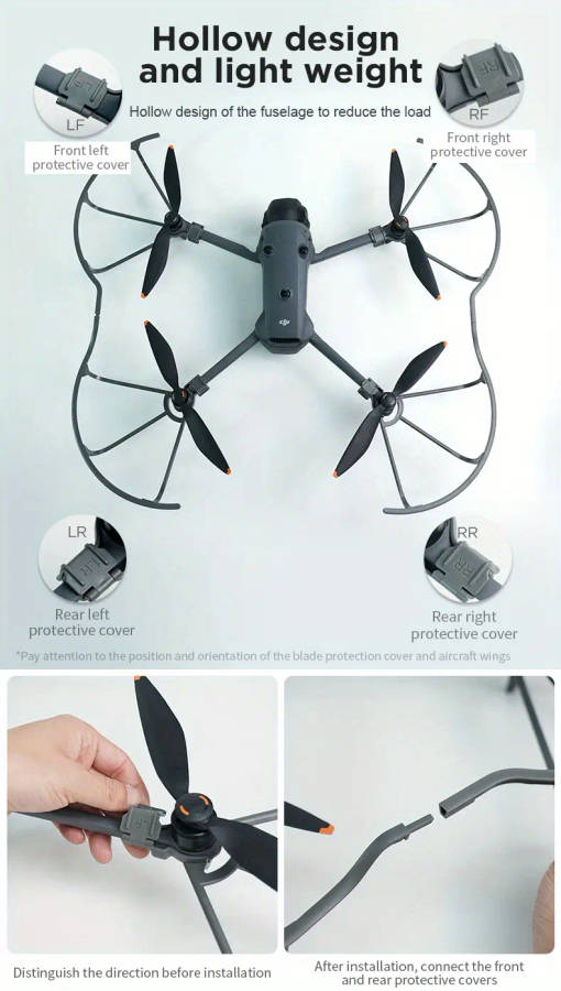 propeller guard for dji 4 pro anti collision release bumper protection cover for dji 4 pro accessories Product details 6