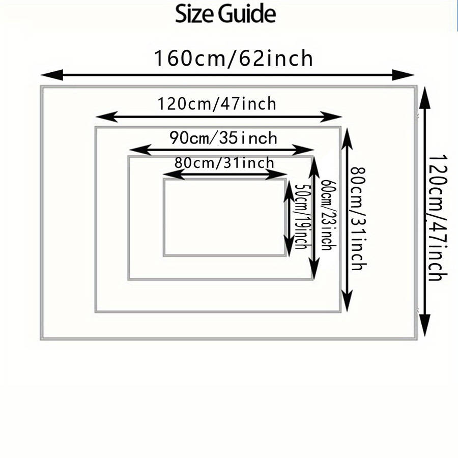 1Pc 80x120cm 31x47inch Floor Mat