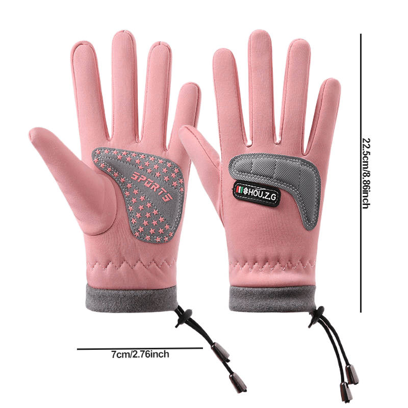 1 Pair Blue E3 Warm Gloves