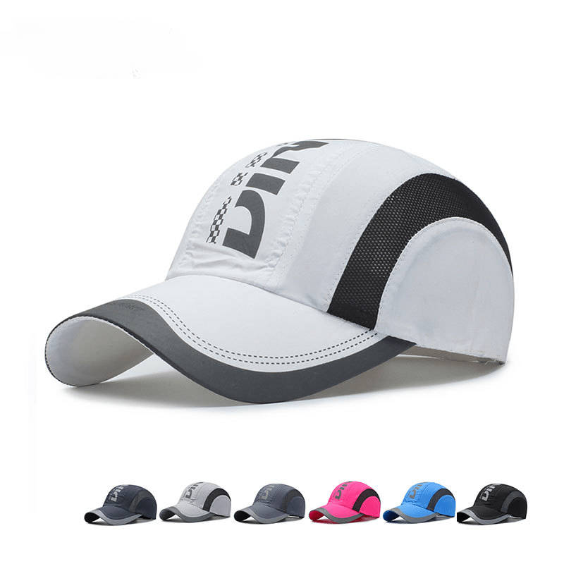 1pc Quick-Dry Summer Cap Stylish Mesh Back for Outdoor Sports Breathable Lightweight Adjustab