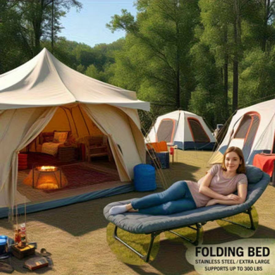 King Size Adjustable Camping Bed For Adults