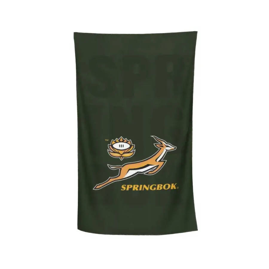 Springbok Rugby Beach & Bath Towel - Large Quick-Dry Microfibe