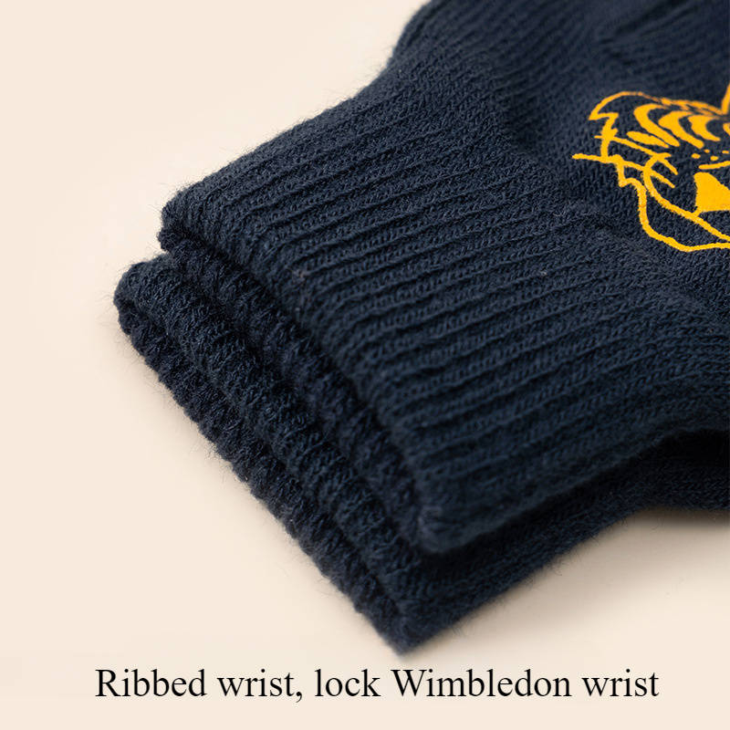 1 Pair Blue Rocket Warm Gloves