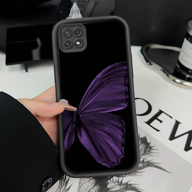 1pc Black For Samsung Galaxy A04 Phone Cases