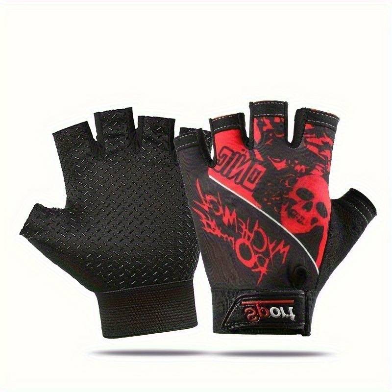 1 Pair Red One Size Outdoor Sports Gloves