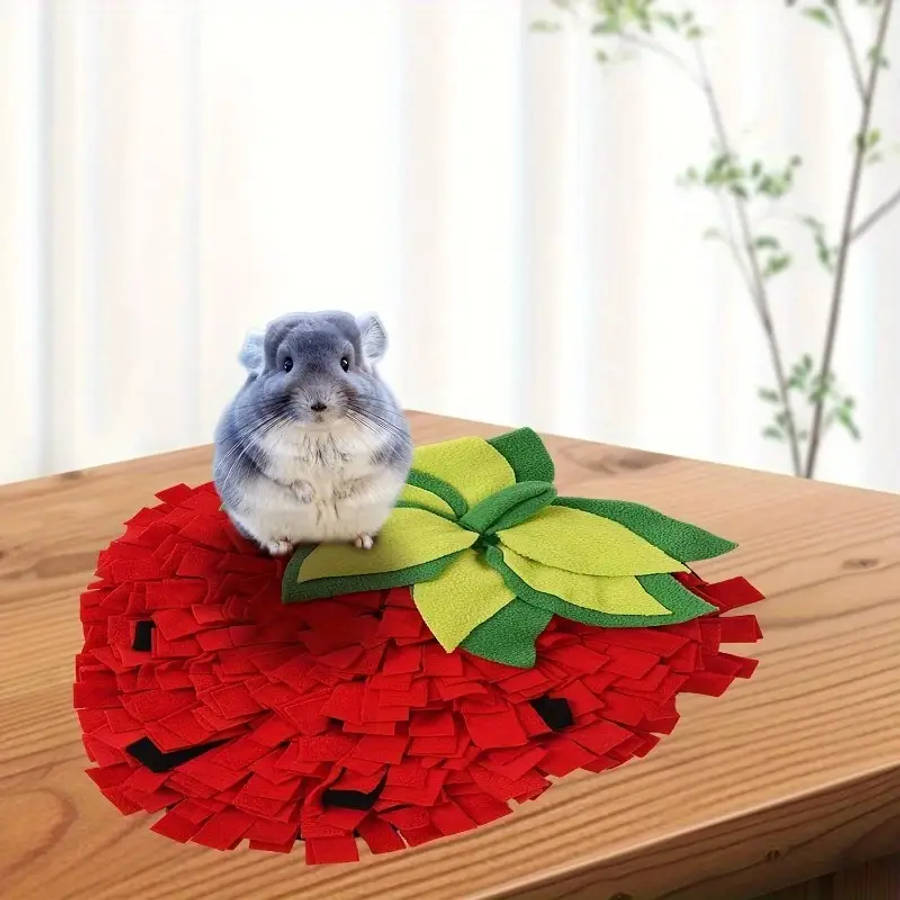 1pc Strawberry Shaped Slow Feeder Dog Sniffing Pad