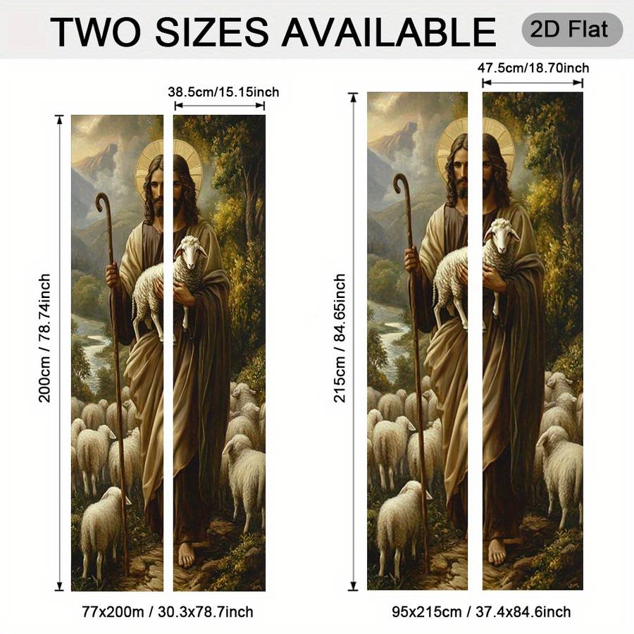 1pc 30.3x78.7 inches   77x200 cm   Jesus Christian Themed Stickers
