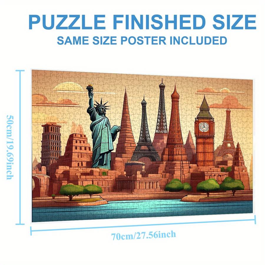1000 Piece Mini Paper Jigsaw Puzzle