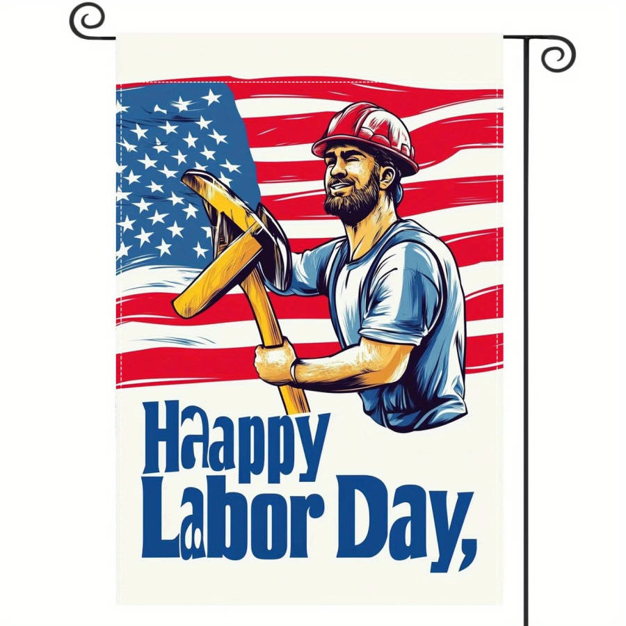 Patriotic Garden Flag For Labor Day