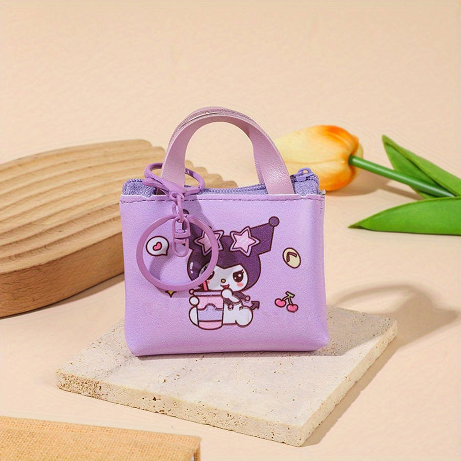 1pc Cute Coin Pouches Wallets with for hello kitty Pudding Dog Bunny Designs Portable Keychai