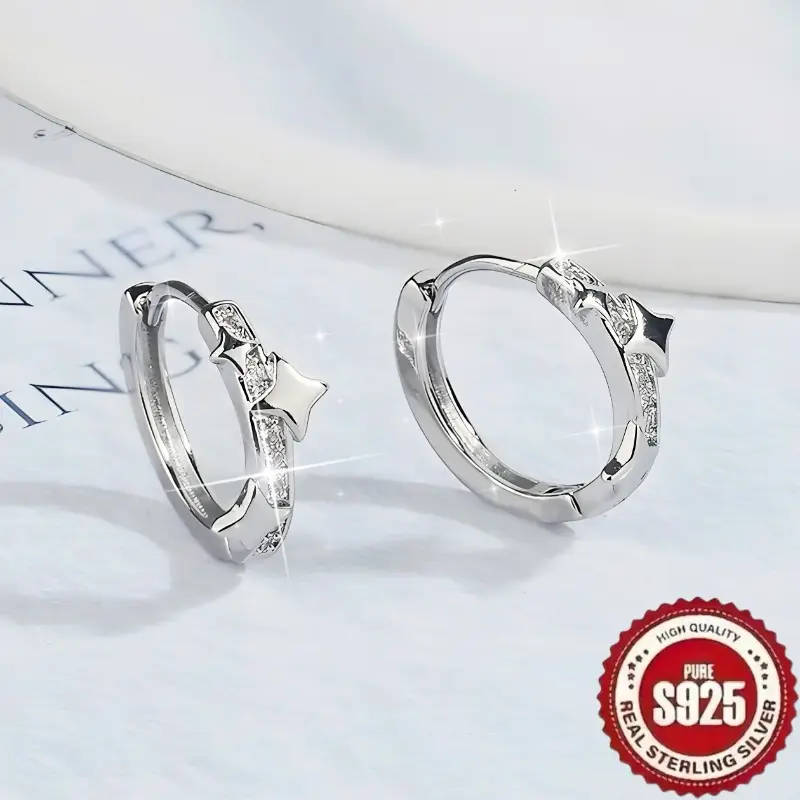 2 PAIRS 925 Sterling Silver Plated Bohemian Earrings