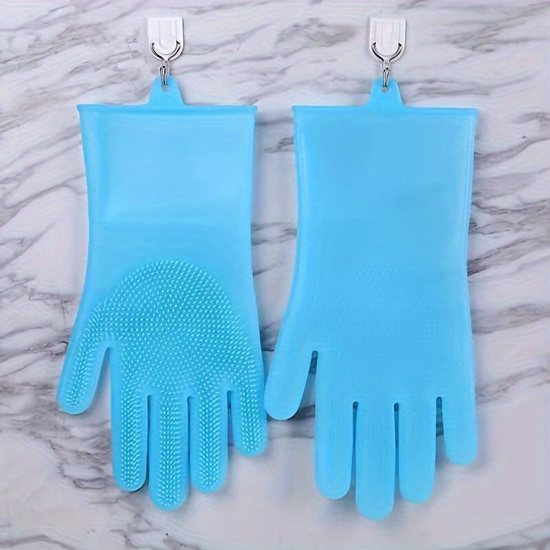 1 Pair Pink Household Cleaning Gloves