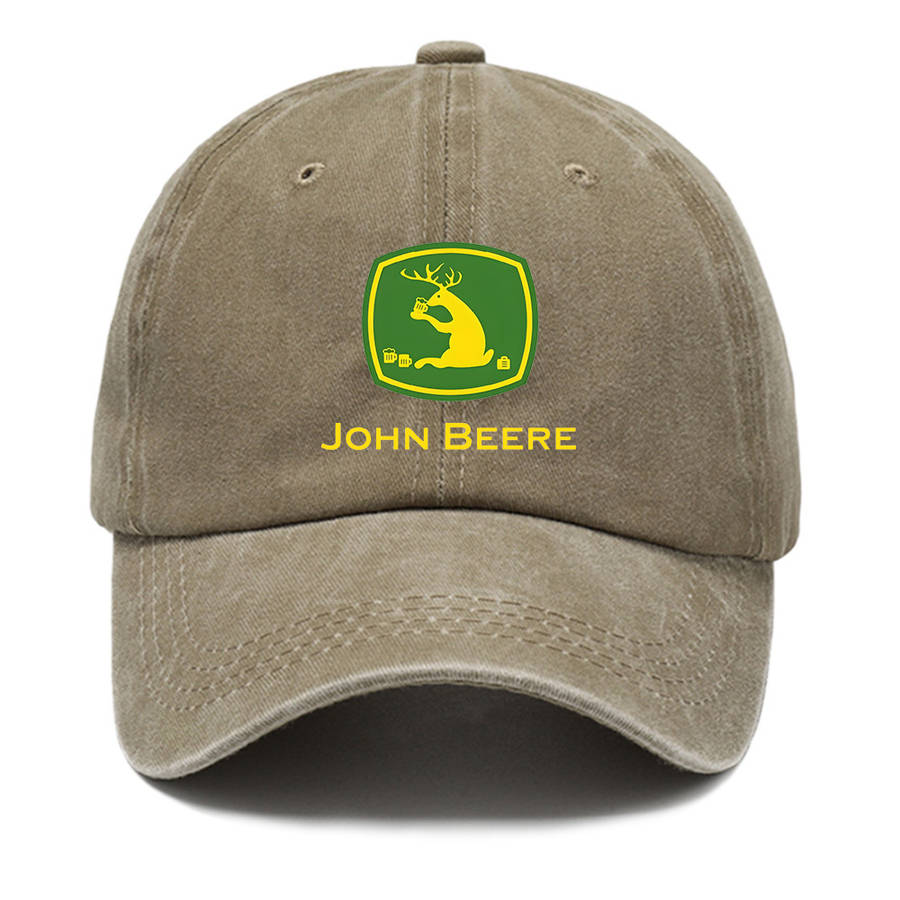 1pc Valentine'S Day Gift Adjustable Cotton "John Beere" Baseball Cap with High-Quality Print Bre