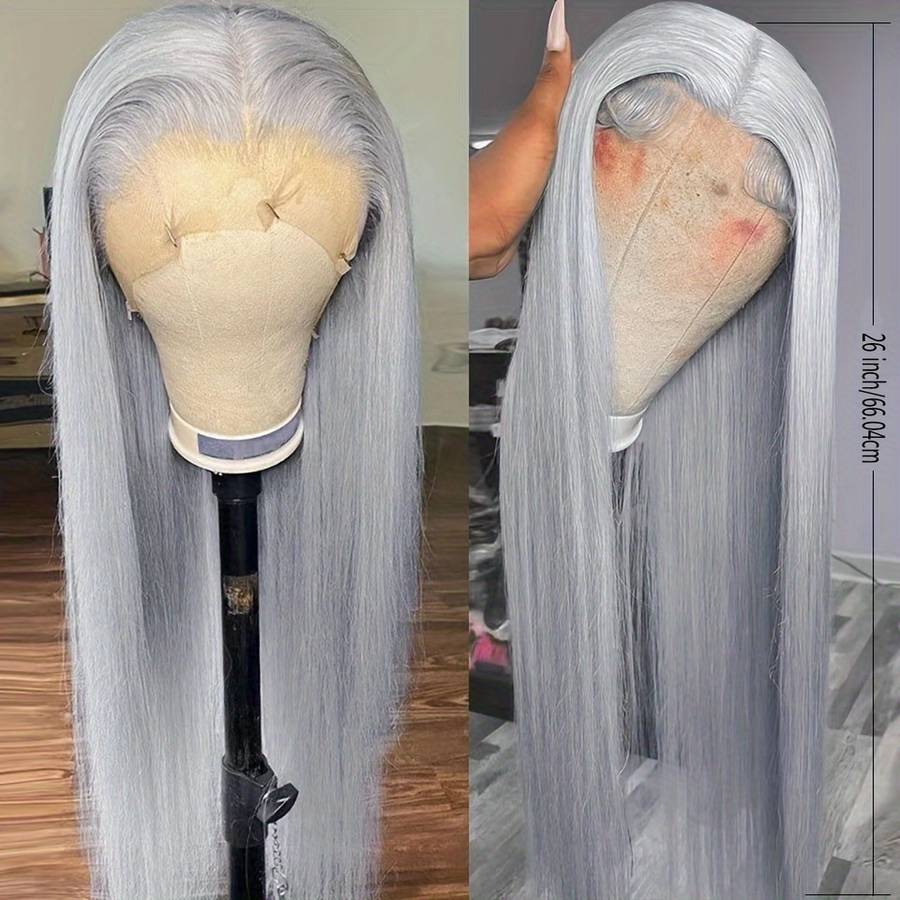 1Pc Silvery Grey 66.04cm Fashion Design Wig