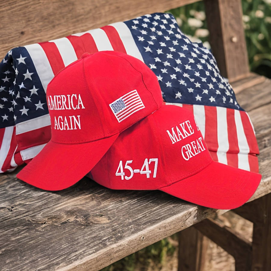 Baseball Cap With Make America Great Again