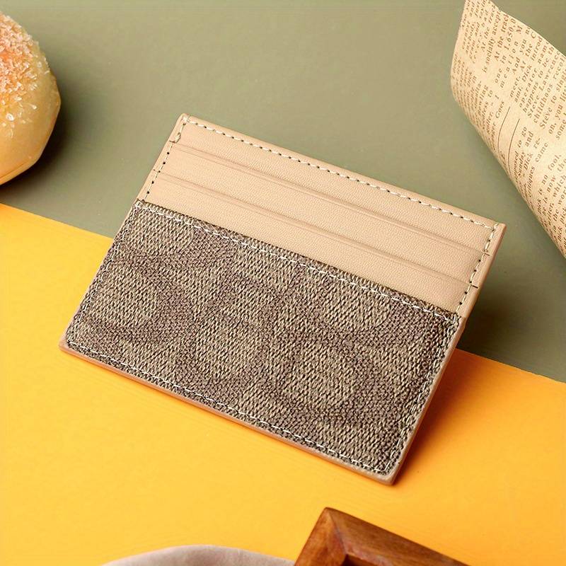 1pc Fashionable High-Quality Women'S Card Holder Featuring a Slim Design for Credit Cards Easy to