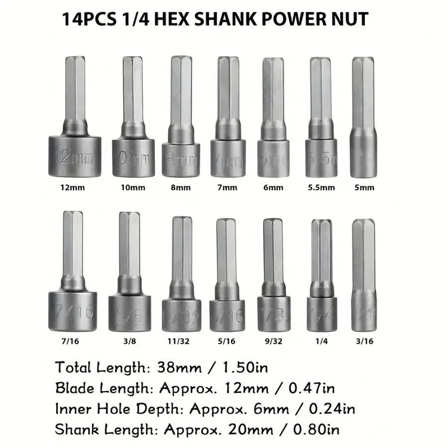 14-Piece Magnetic Socket Set
