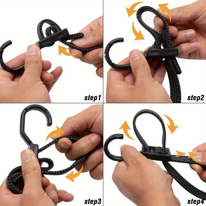 5 Pieces Of Heavy-Duty Bungee Cords