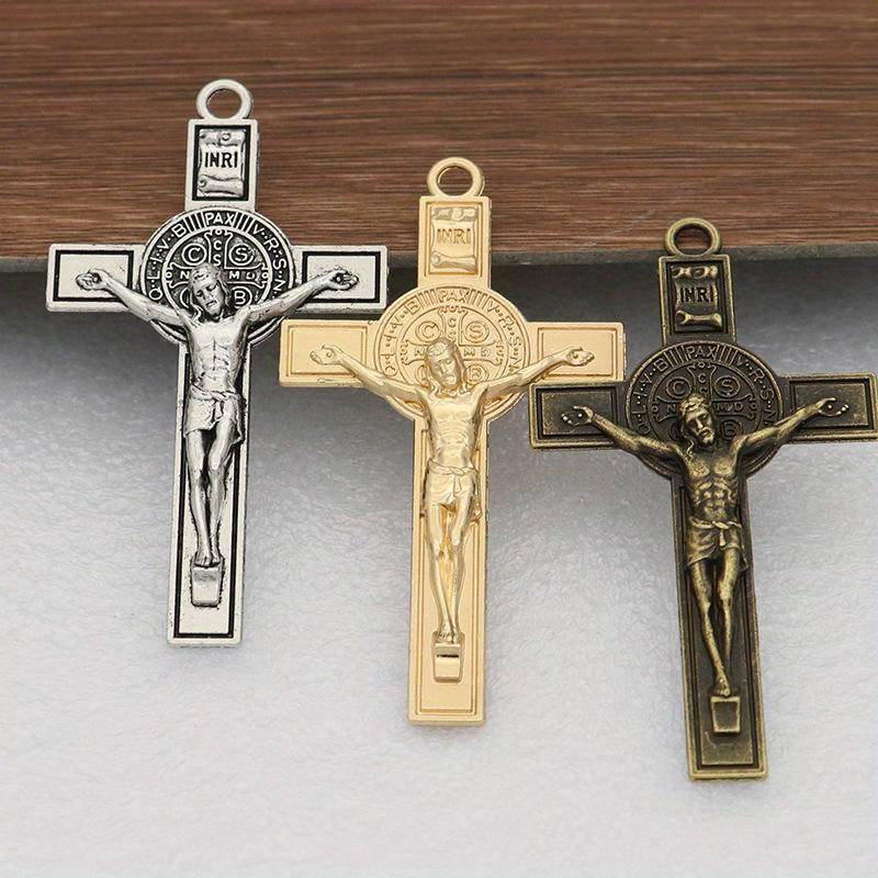 1 Piece Kc Golden Jesus Theme Pendant
