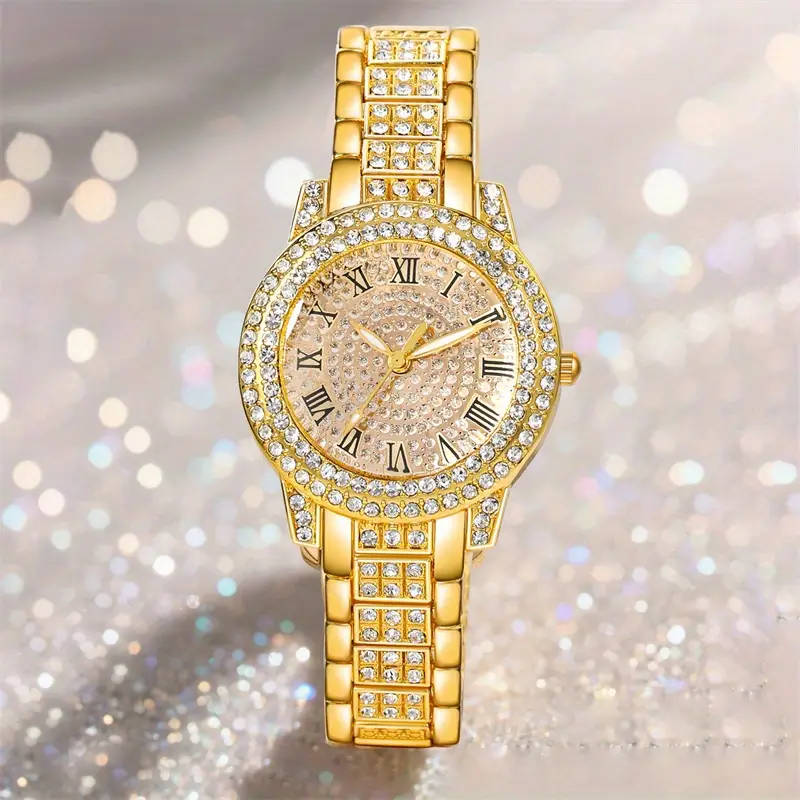 1 x Luxury Starry Night Women's Roman Numeral Watch